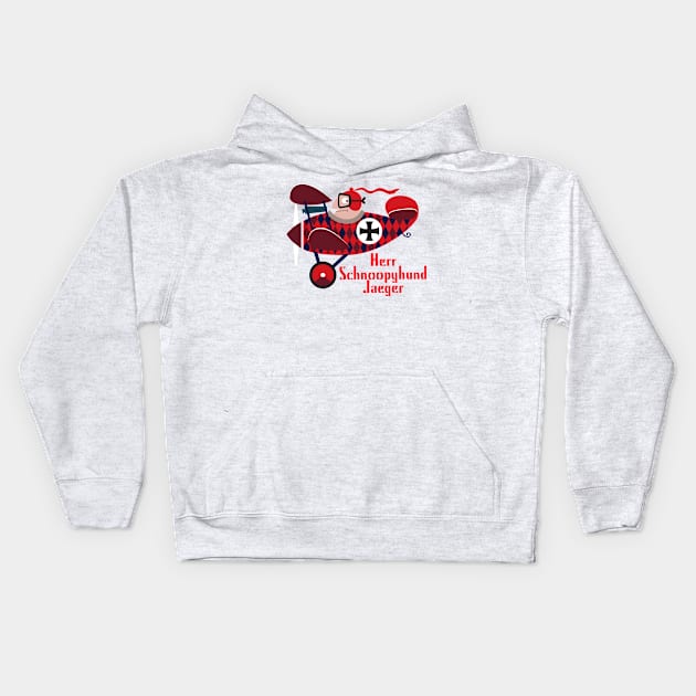 Red Baron Kids Hoodie by hoopaman